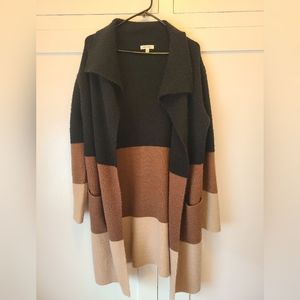 Max Studio Color Block Cardigan